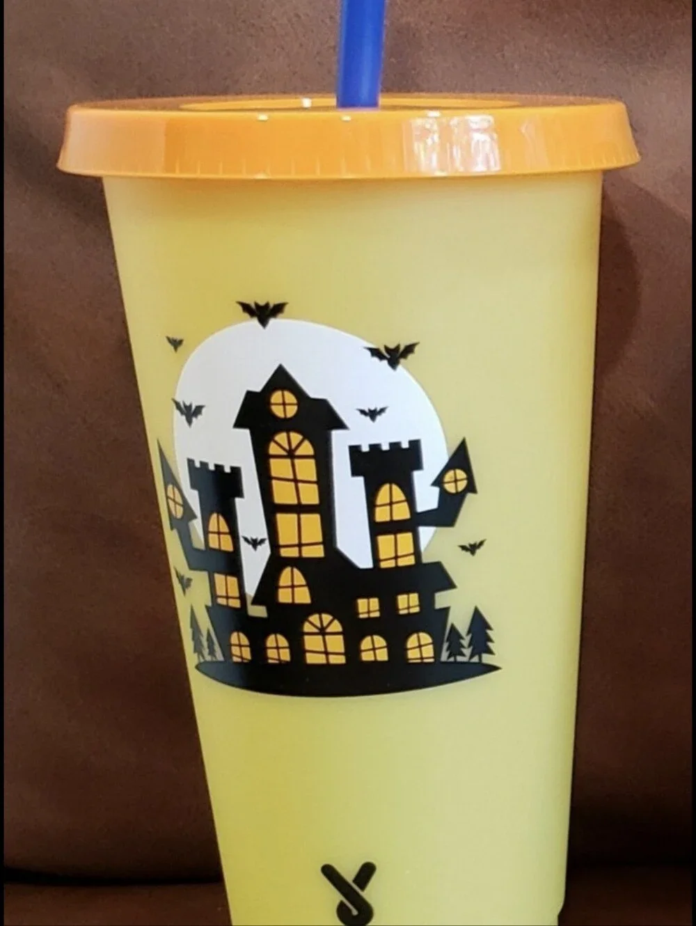 6 Color Changing Plastic 24 oz. Tumblers/Lids/Straws. Halloween Mix & Match NEW